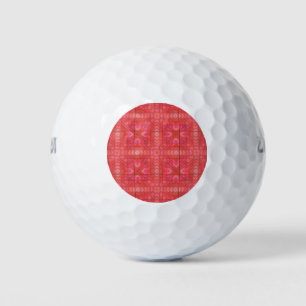 Trendy Golf Balls Featuring Red Triangles