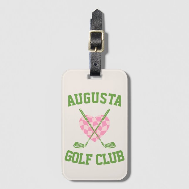 Trendy Golf Social Club Bag Tag (Front Vertical)