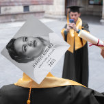Trendy Graduates Photo Graduation Cap Topper<br><div class="desc">Mark the culmination of your academic journey in style! Our personalized photo graduate cap toppers let you flaunt your school, your name and, most importantly, your achievement. These bespoke toppers lend a special, personalized touch to your graduation day, making it an unforgettable experience. Don't just graduate, graduate with a statement!...</div>