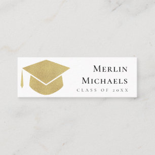 Trendy graduation name insert card