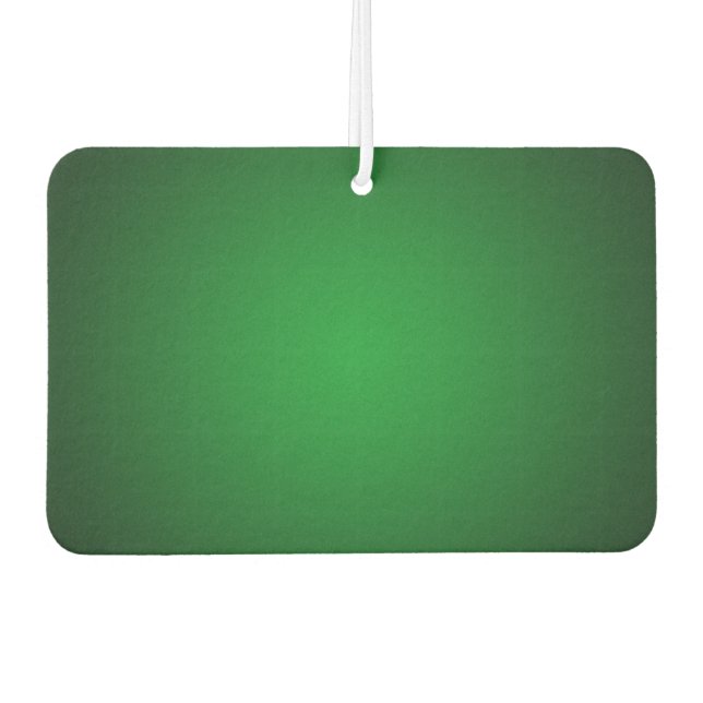 Trendy Grainy Green-Black Vignette Air Freshener (Front)