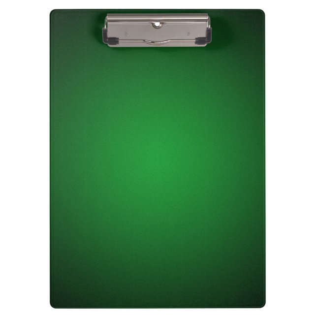 Trendy Grainy Green-Black Vignette Clipboard (Front)