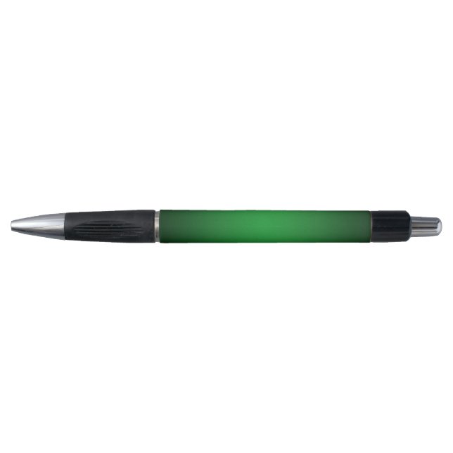 Trendy Grainy Green-Black Vignette Pen (Front)