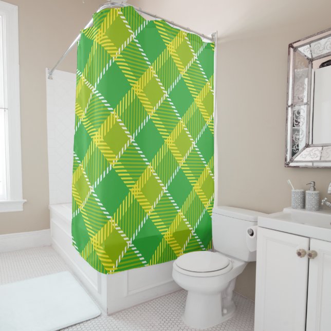Trendy Green And Yellow Plaid Pattern (In Situ)