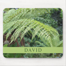 Trendy Green Fern Mouse Mat