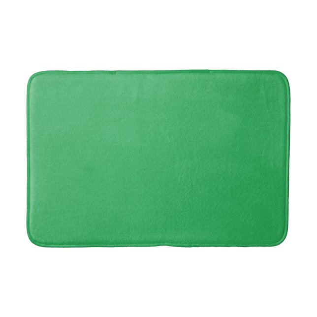 Trendy Green Grainy Background Bath Mat (Front)