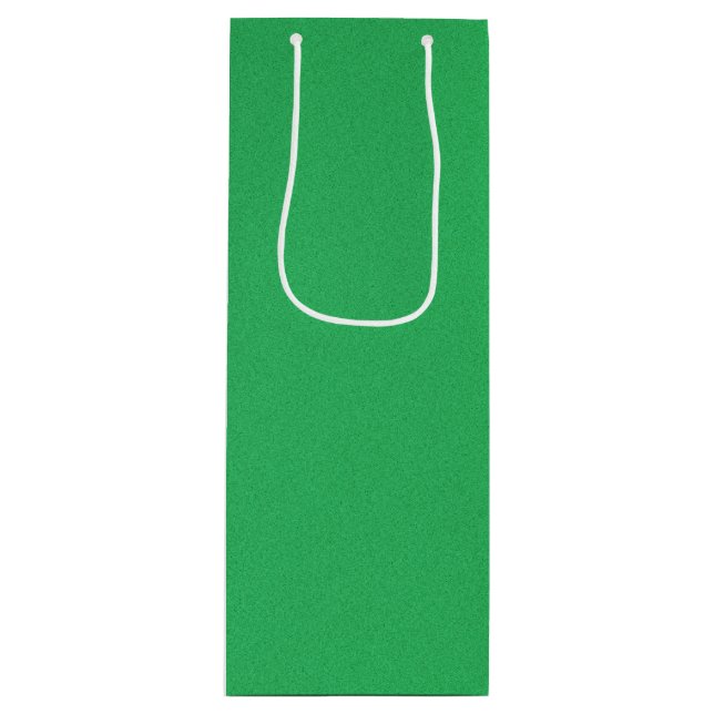 Trendy Green Grainy Background Wine Gift Bag (Front)