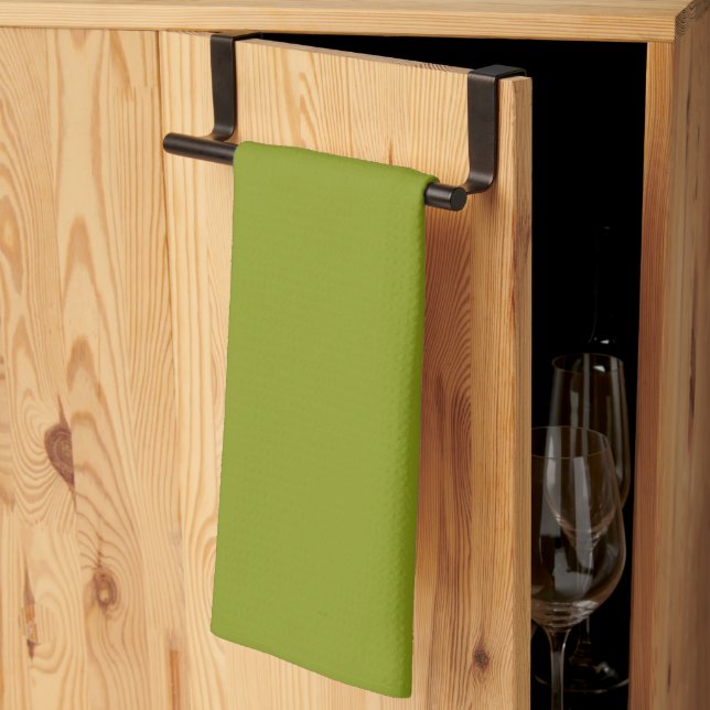 Trendy Green (solid colour) Kitchen Towel (Thirds Fold)