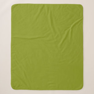 Trendy Green (solid colour) Sherpa Blanket
