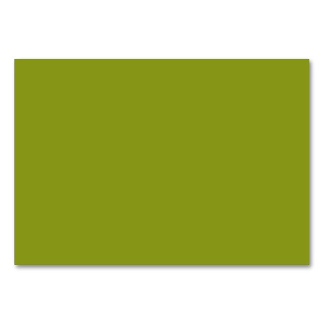 Trendy Green (solid colour) Table Number (Front)
