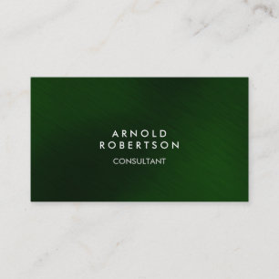 Trendy Green Stylish Modern Business Card