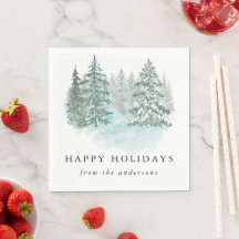 Trendy Greenery Elegant Winter Holiday Party