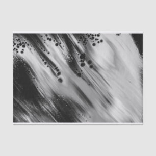 Trendy Grey/Black Abstract, Decoupage Bag Stuffing Tissue Paper