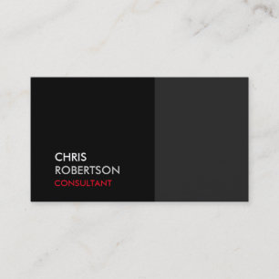 Trendy Grey Black Attractive Business Card