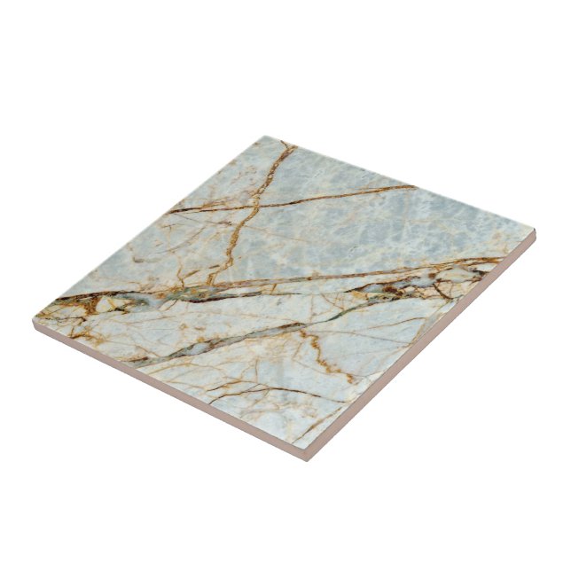 Trendy Grey Brown Marble Stone - Unique Tile (Side)