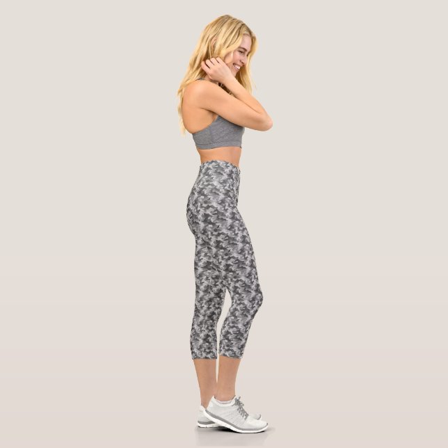 Trendy Grey Camo Capris (Right)