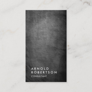 Trendy Grey Chalkboard Consultant Business Card