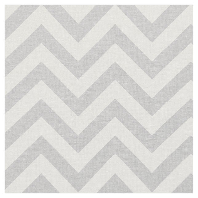Trendy Grey Chevron Pattern Fabric (Close Up)