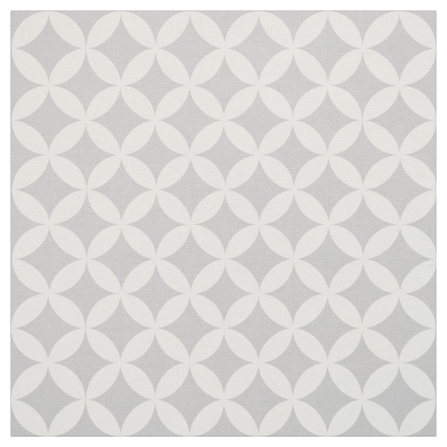 Trendy Grey Diamond Lattice Pattern Fabric (Swatch)
