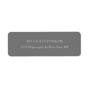 Trendy Grey Plain Simple Minimalist Stylish