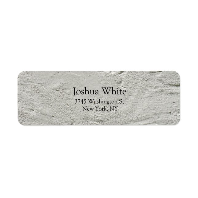 Trendy Grey Wall Plain Elegant Legible (Front)