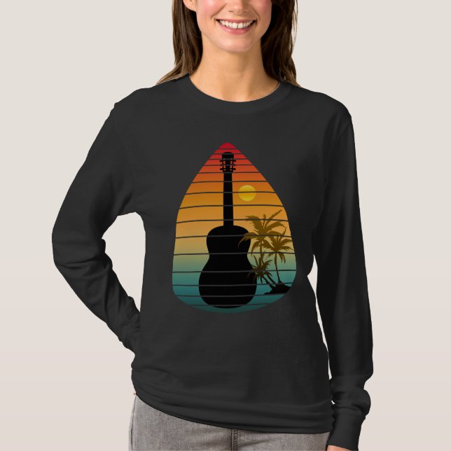 TRENDY GUITAR PICK SUNSET  T-Shirt (Front)