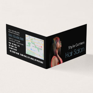 Trendy Hair Colour, Hair Stylist, Salon Loyalty Business Card