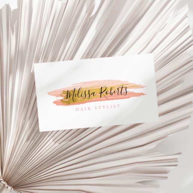 trendy hair stylist business card (Creator Uploaded)