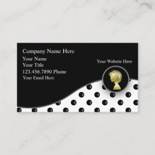 Trendy Hairdresser Business Cards