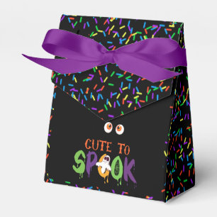 Trendy Halloween Black "Too Cute To Spook" Favor Box