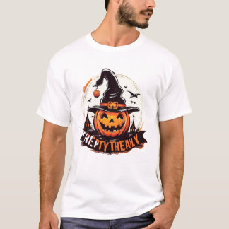 Trendy Halloween Day Typography And Graphic T Shir T-Shirt