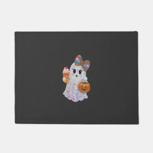 Trendy Halloween Rhinestones Ghost Doormat