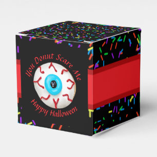 Trendy Halloween Spooky Monster Eyes Doughnut Favor Box