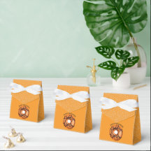 Trendy Halloween Spooky Orange Web Doughnut 