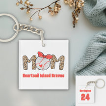 Trendy Hand drawn Baseball Mom Personalized 