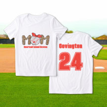 Trendy Hand drawn Baseball Mom Personalized 