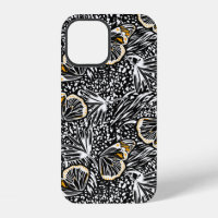 Trendy hand sketch butterflies flying blending wit