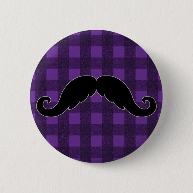 Trendy Handlebar Moustache Moustache Stache 2 Inch Round Button (Front)