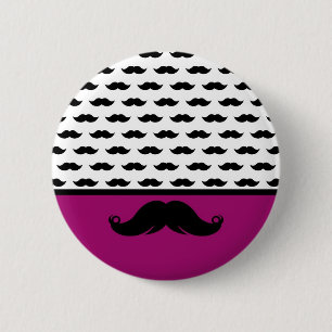 Trendy Handlebar Moustache Moustache Stache 2 Inch Round Button