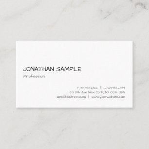 Trendy Handwriting Script Elegant Modern Template Business Card