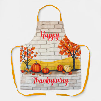 Trendy Happy Thanksgiving Beautiful Fall Apron