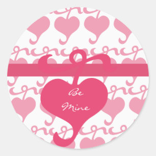 Trendy Heart Design Valentine's Day Sticker
