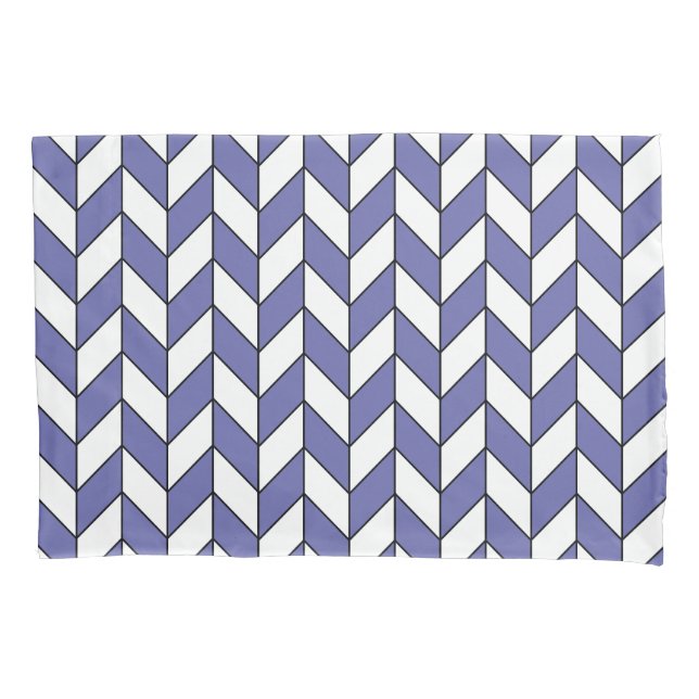 Trendy Herringbone Chevron Pattern Pillowcase (Front)
