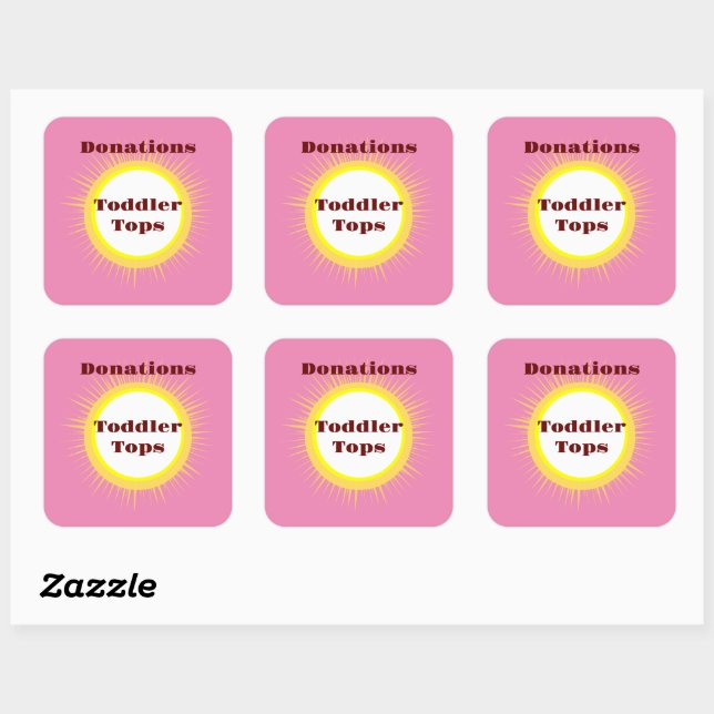 Trendy Home Organization Storage Ideas Square Sticker (Sheet)