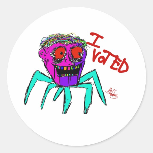 Trendy I Voted Meme Ulster County Classic Round Sticker (Front)