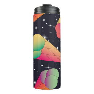 Trendy ice cream seamless pattern. Ice cream cones Thermal Tumbler