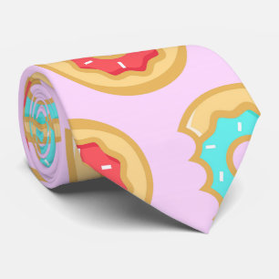 Trendy Iced Doughnuts Pattern Tie