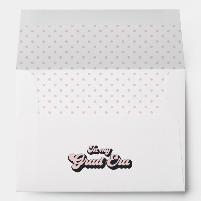 Trendy In My Grad Era Graduation Envelope (Back (Bottom))