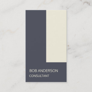 Trendy Indigo Ivory Architectural Minimalism Fab Business Card