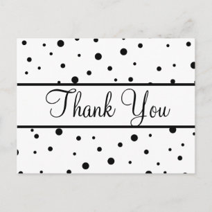 Trendy Inexpensiv Gold Glitter White Thank You Postcard